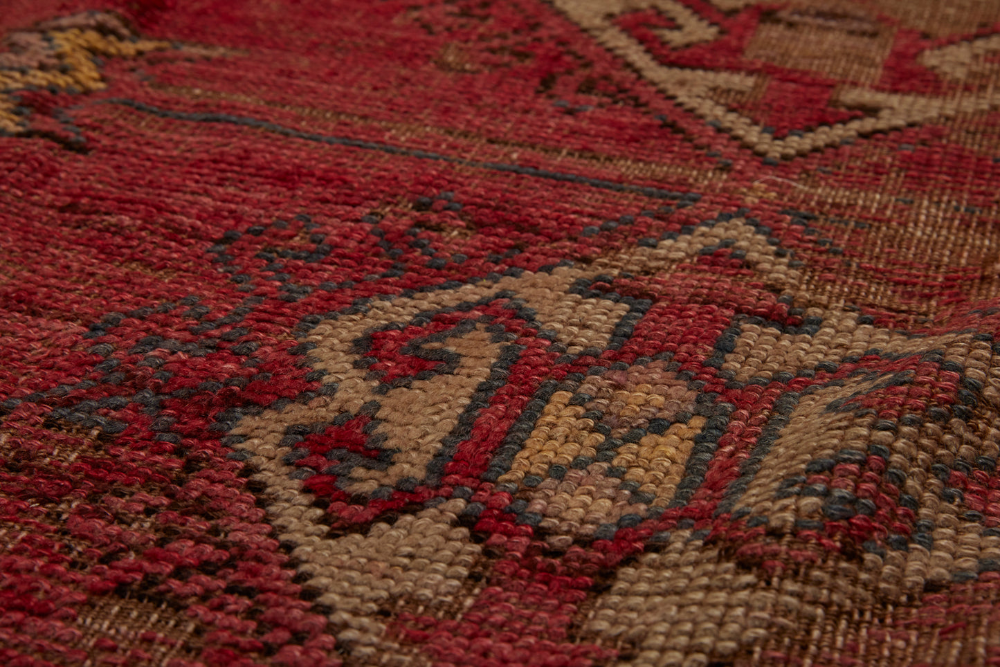 18th Century Anatolian Silky Red Yellow & Purple .............. (5'10''x 10'5'')
