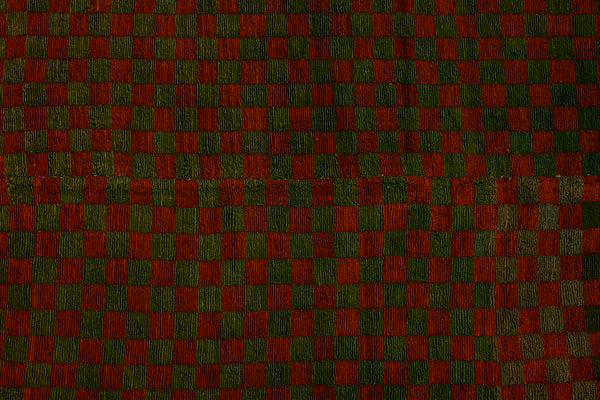 Green Checkerboard Konya Tulu .............. (3'7''x 5'1'')