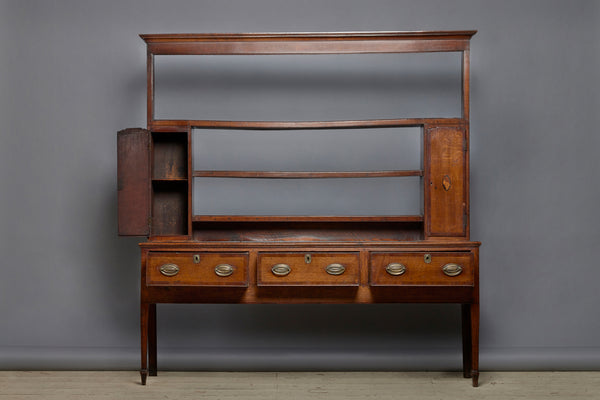 18th Century Welsh Captain Dresser with Shell Marquetry