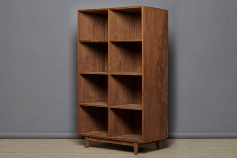 Mid Century Modern Teak 8 Cubby Hole Cabinet from Jakarta