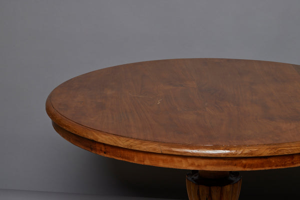 Dutch Colonial Round Teak Dining Table with Lions Paw Feet