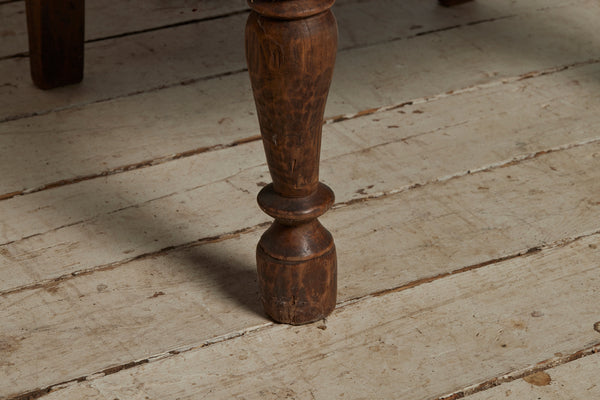 19th Century Dtuch Colonial Teak Lounge Chair with a Solid Back & Seat