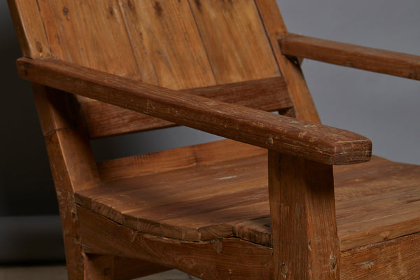 19th Century Teak Colonial Lounge Chair from Sumatra