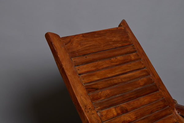 Extra Large Teak Lounging Chair from the Island of Sumatra