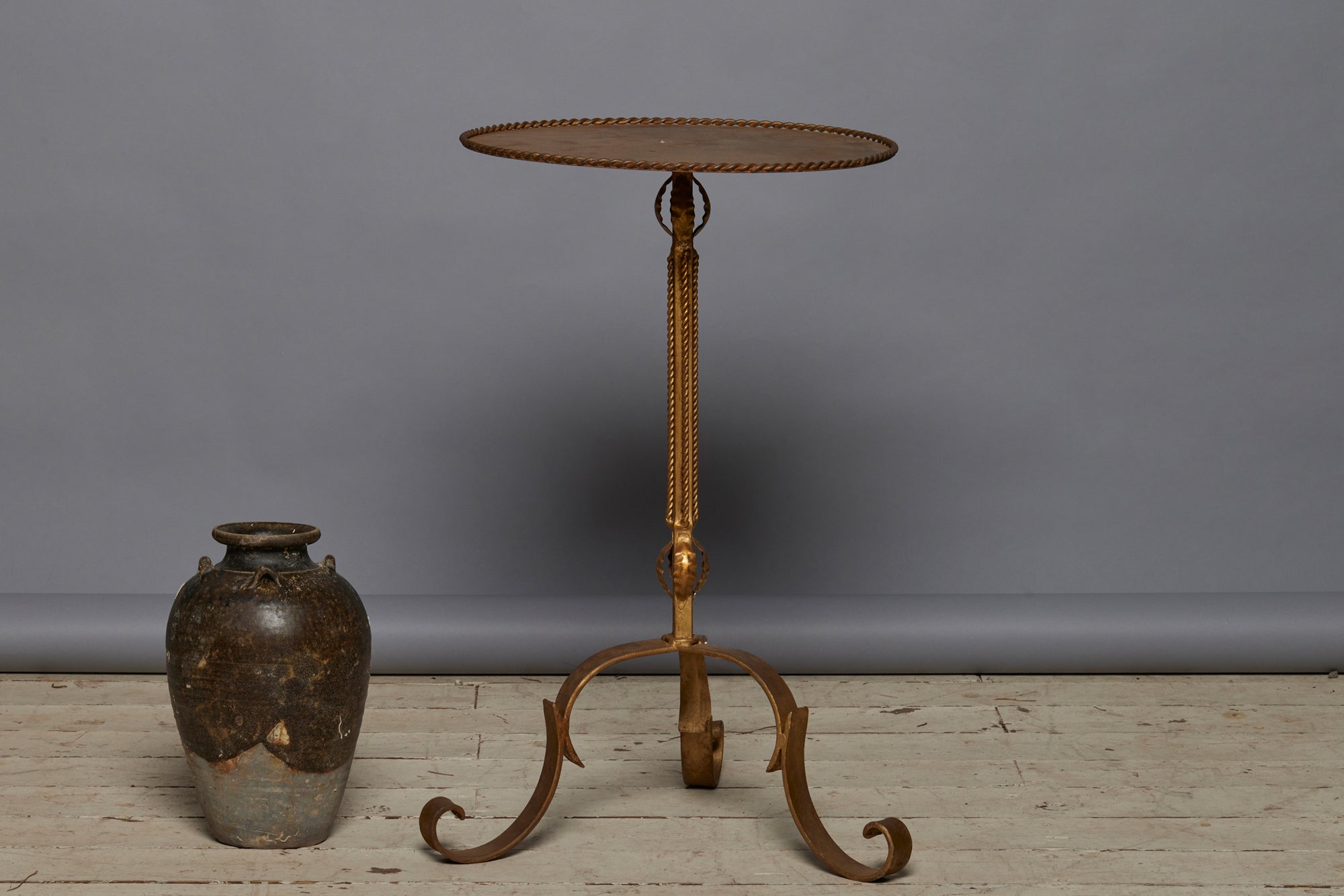 Gilt Iron Spanish Side Table