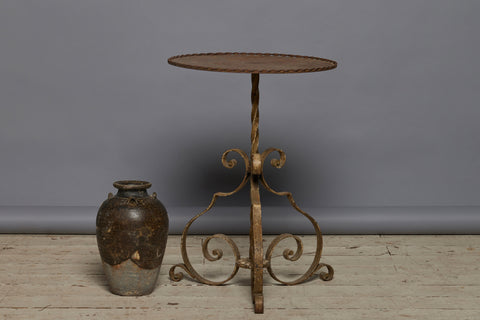 Gilt Iron Spanish Side Table