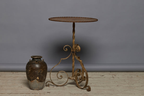 Gilt Iron Spanish Side Table