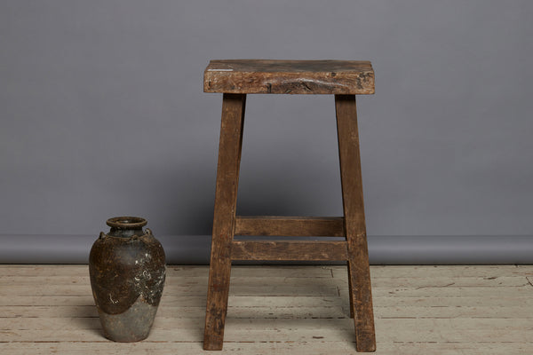 Thick Top Square Seat Stool from Java