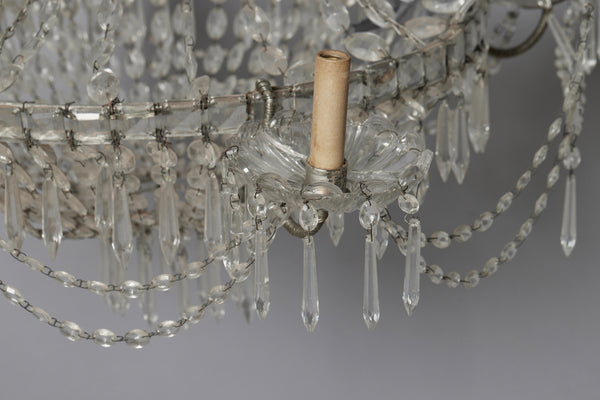 Italian Four Arm Early 20th Century Chandelier from Genoa