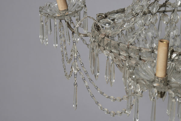 Italian Four Arm Early 20th Century Chandelier from Genoa