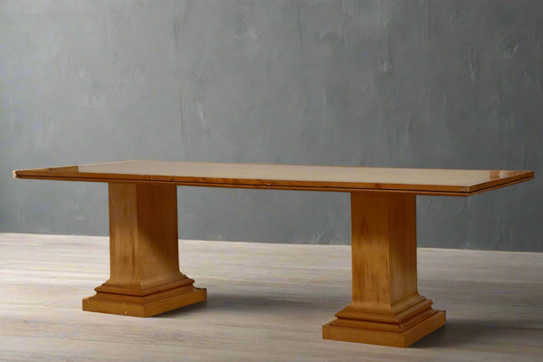 Mid Century Modern French Sycamore Dining Table/ Signed Writing Desk from the 1940's