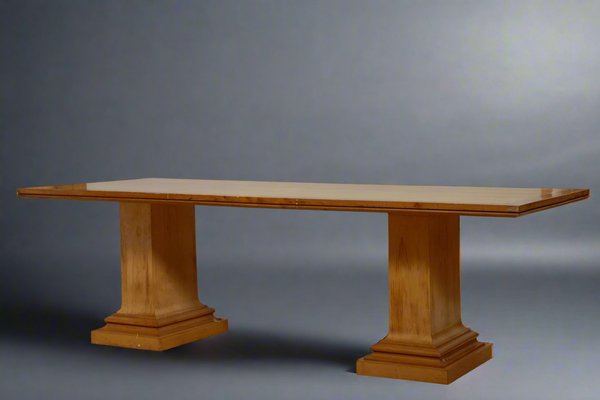 Mid Century Modern French Sycamore Dining Table/ Signed Writing Desk from the 1940's