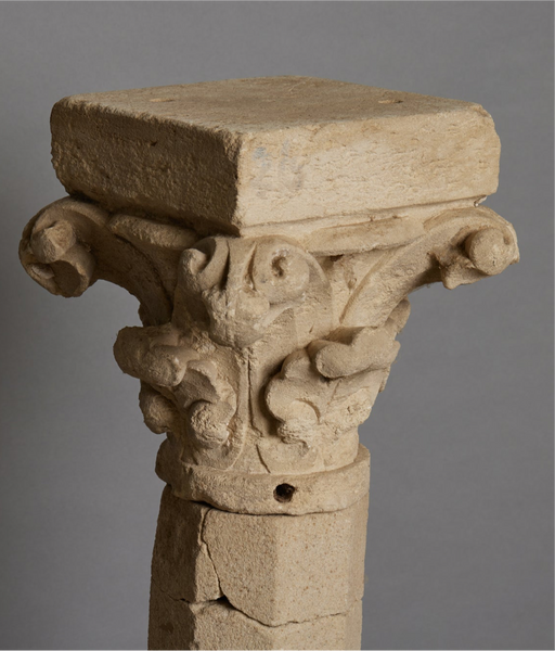 17th Century French 2 Part Limestone Column from an Abbey