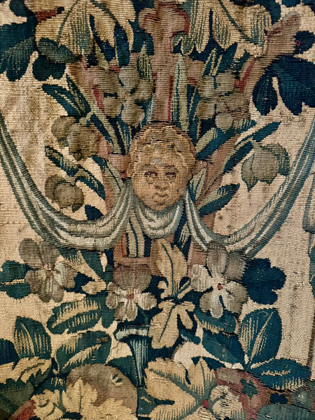 Pair of Early 17th Century Tapestry Panel Fragments