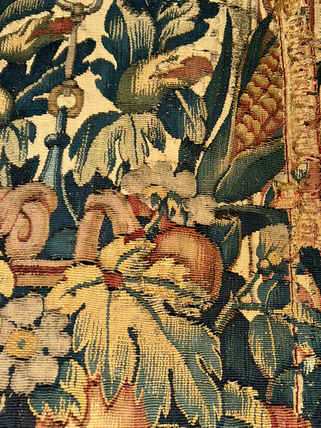 Pair of Early 17th Century Tapestry Panel Fragments