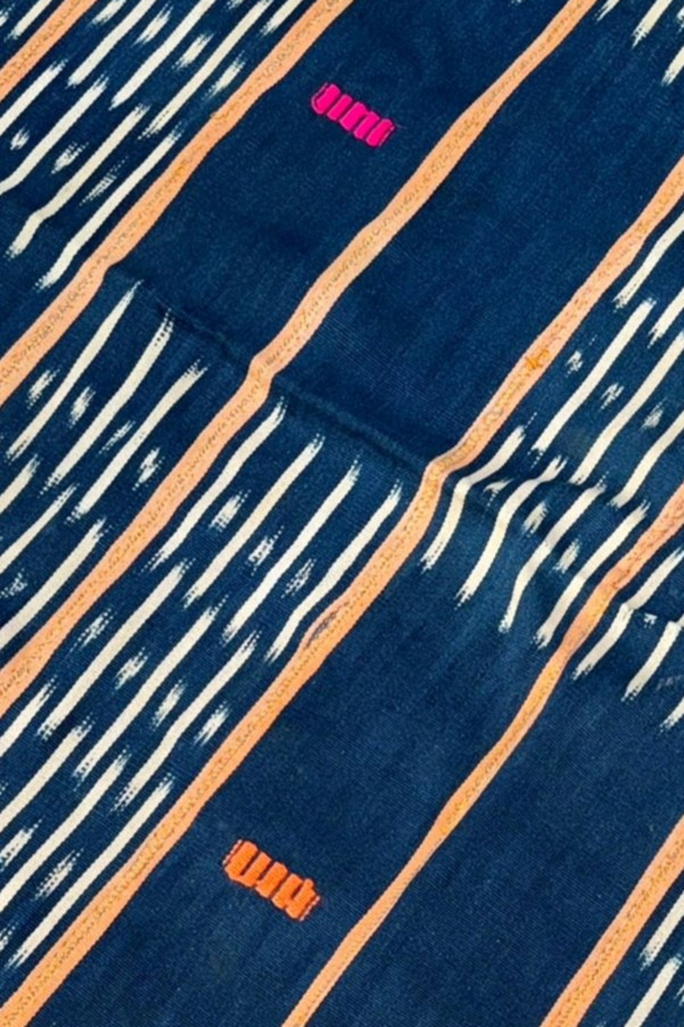 Baule Stripe Indigo Scarf/Sarong from Côte d'Ivoire