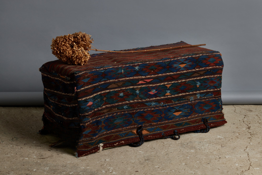 Bench/ Table from 19th Century Cradle Textile