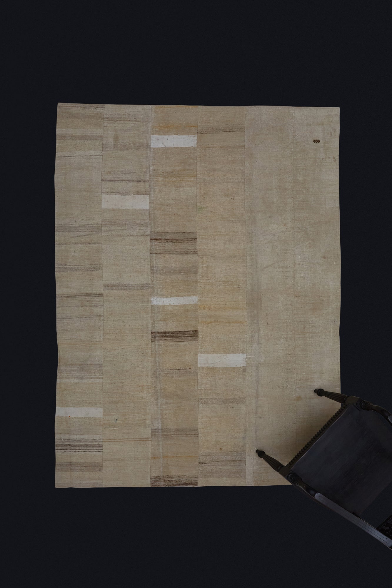 6 Banded Natural Color Hemp & Cotton Carpet with a Backing ........................ (5' 8'' x 7' 10'')
