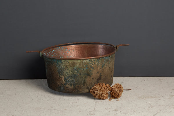 19th Century Hammered French Cooking Pot