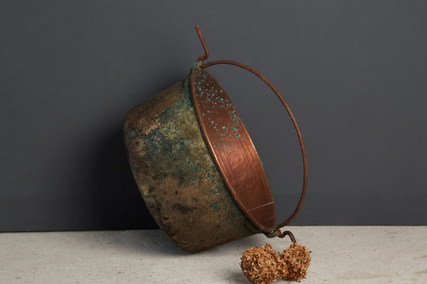 19th Century Hammered French Cooking Pot