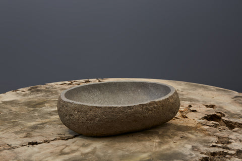 Small Natural Carved Sink from Java