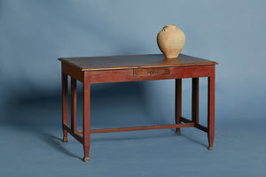 Dutch Colonial Teak Arts & Crafts Desk