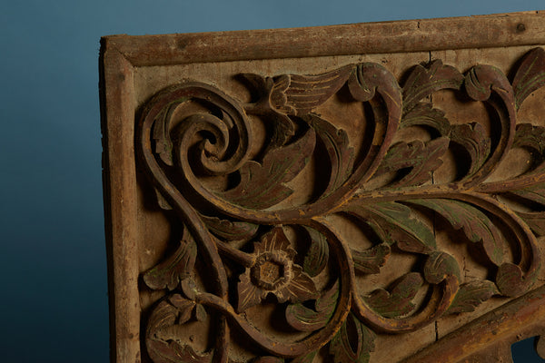 19th Century Over Door Pandil Carving from Sumatra