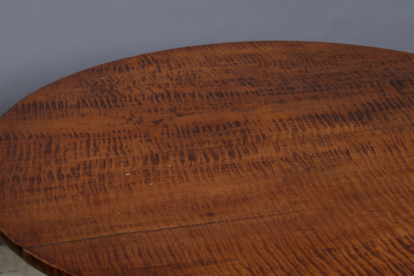 18th Century Queen Anne Tripod Base Tiger Maple Tilt Top Tea Table