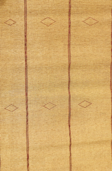 Large Leather & Reed Tuareg Carpet .............. (7' 2'' x 16' 3'')