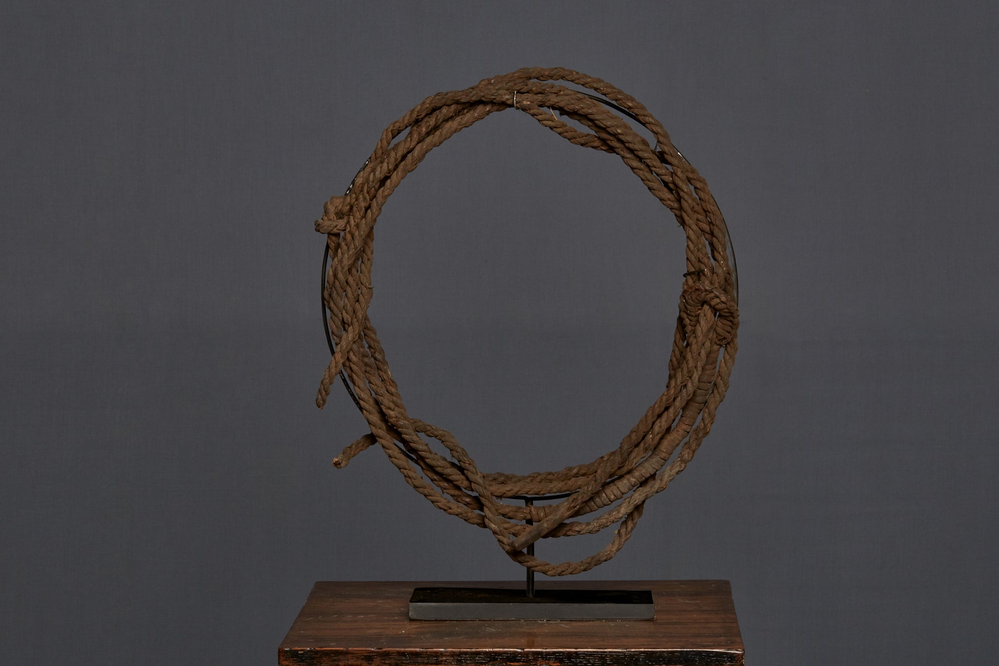 Mounted Rattan Lariat from Borneo