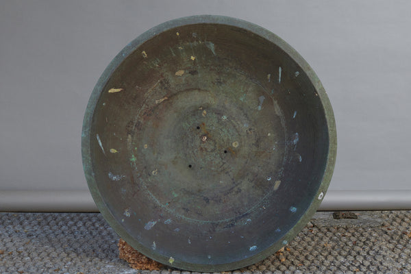 19th Century Hammered Bronze Pot for Making Batik from Batavia