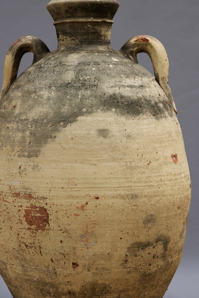 19th Century Tunisian Oil Jar in a Base