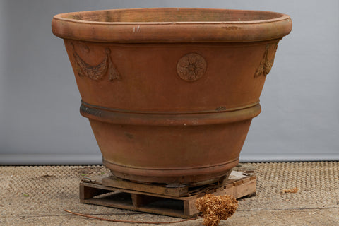 Gigantic Late 19th Century Impruneta Terra Cotta Italian Pots