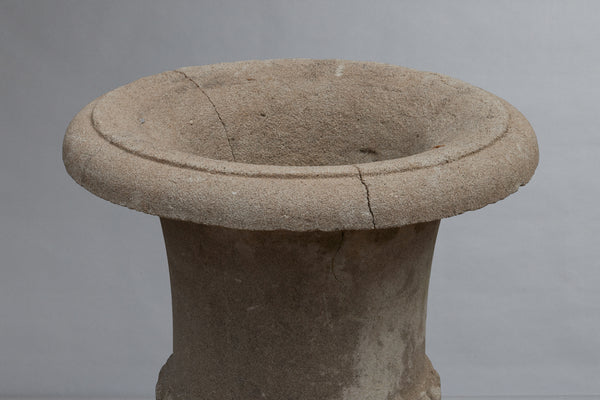 Cast Stoned 19th Century Campagna Shaped Urn