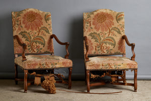 Pair of 18th Century French Beechwood Armchairs