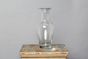 Tall Blown Glass Ginger Jar Shaped Vase
