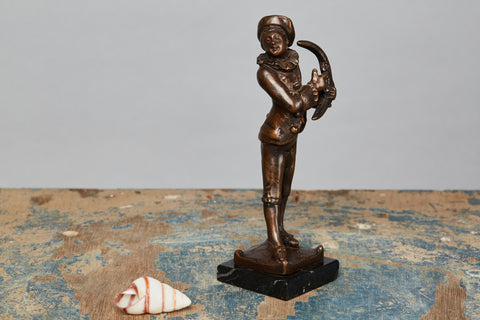 Late 19th Century Bronze of a Carnival Figure