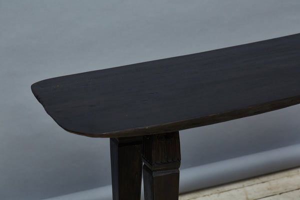 Ebonized Teak Console Table from East Timore