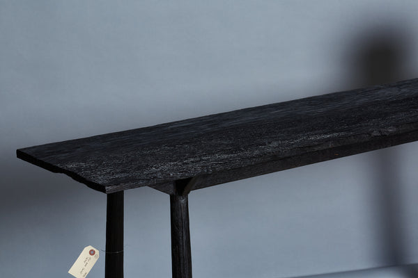 Ebonized Ulin Wood Console Table