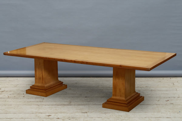 Mid Century Modern French Sycamore Dining Table/ Signed Writing Desk from the 1940's