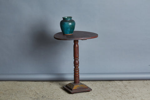 Small Teak Candle Stand from Borneo