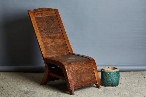 Dutch Colonial Teak Lounging Chair