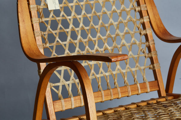 Bent Wood and Rawhide Rocking Chair