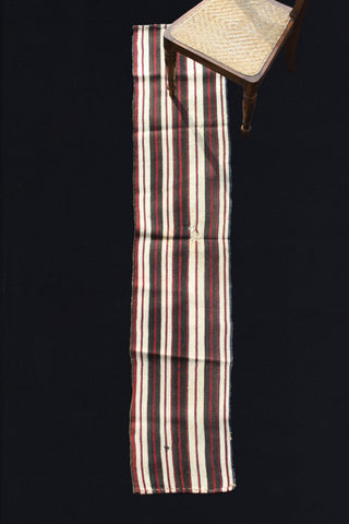 Acik Heybe With Brown, Cream And Red Stripes (1' 5'' x 7' 7'')
