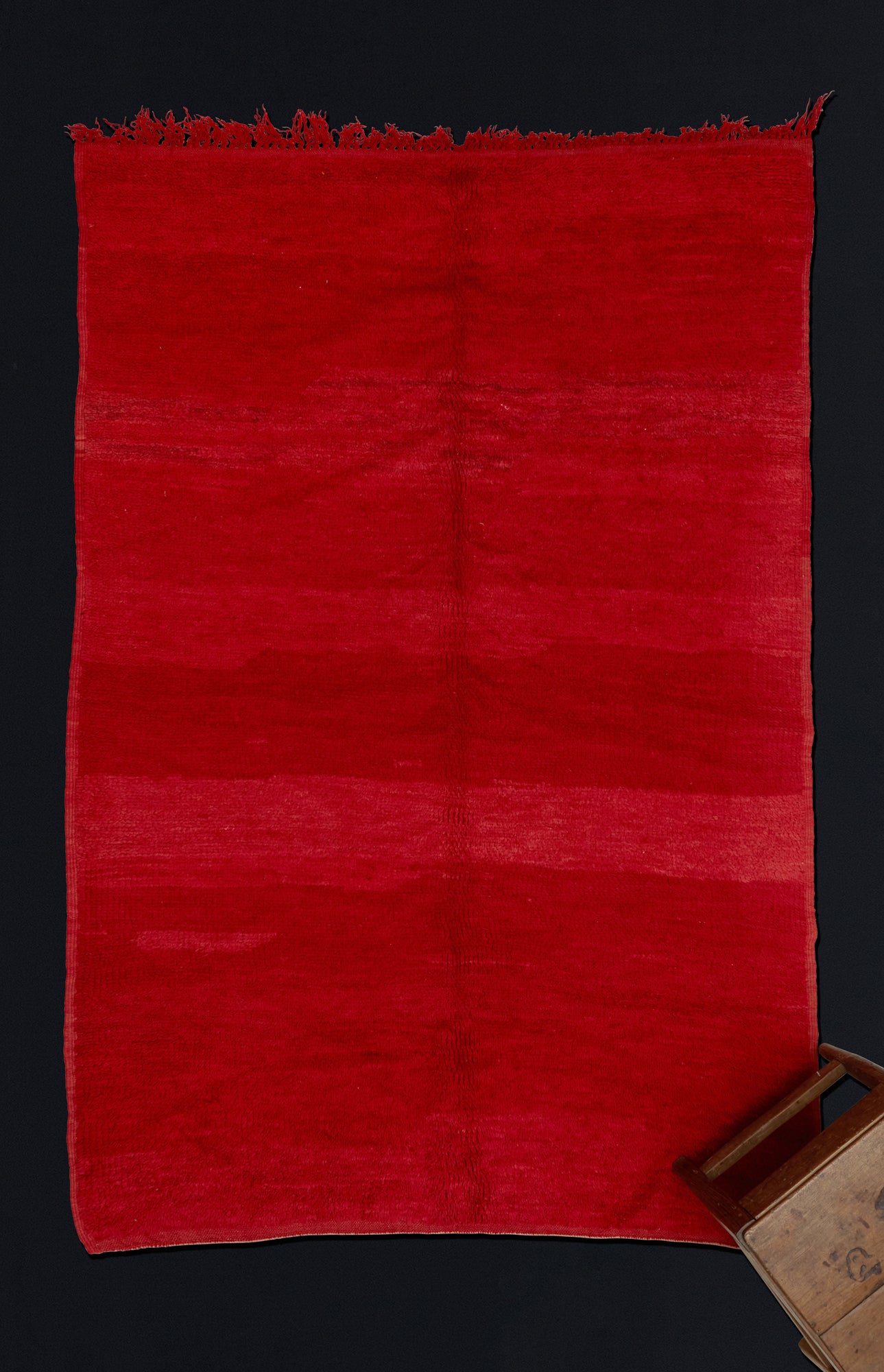Medium Sized All Red Chichaoua Carpet ...................(5' 6'' x 8')