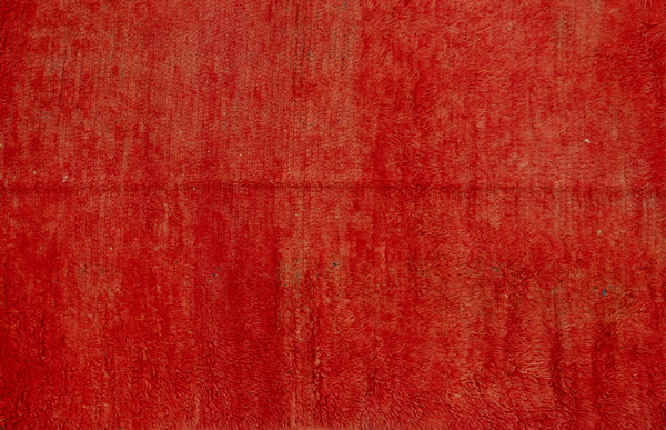 Small Red-Orange Chichaoua Carpet  ................... (3' 5'' x 8')