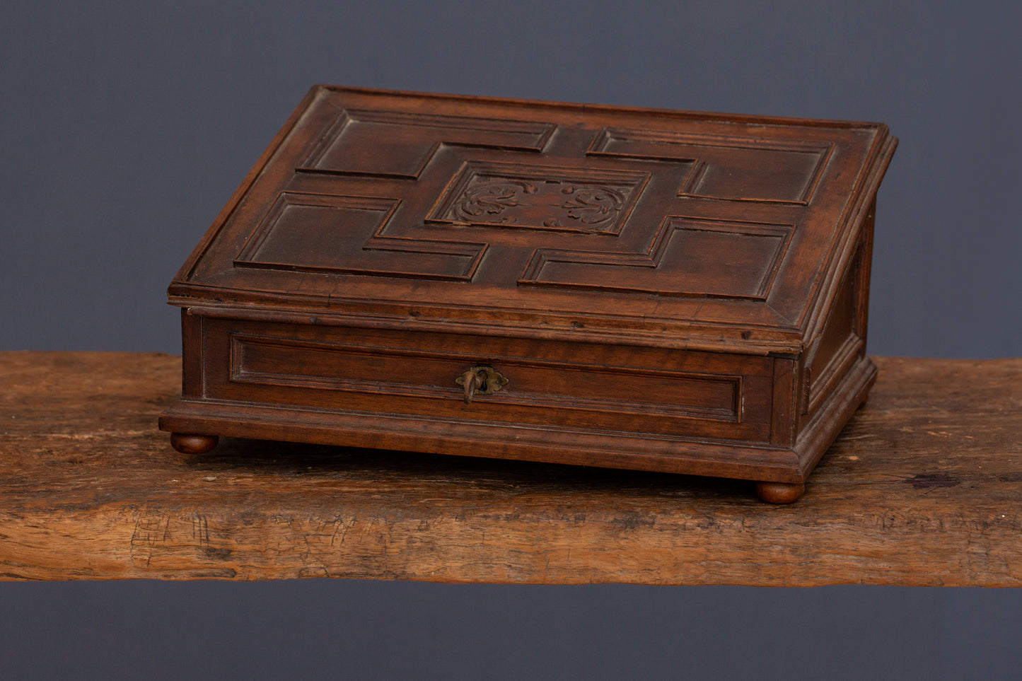 17th Century Italian Walnut Writing Box