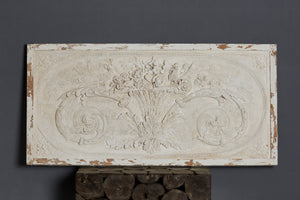Large 19th Century Spanish Plaster & Wood Architectural Panel