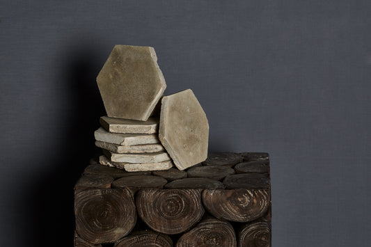 Spanish 19th Century Hexagonal Encaustic Tile