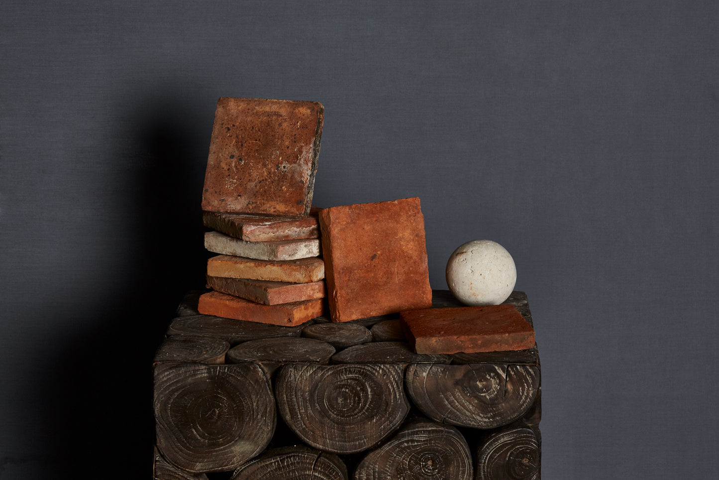 18th & 19th Century Burgundy Terracotta Tiles